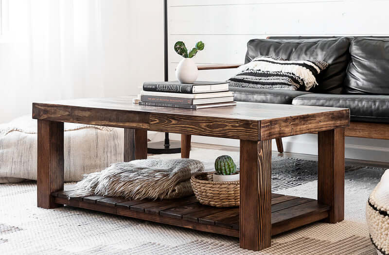 Kaibab Square Coffee Table with Shelf