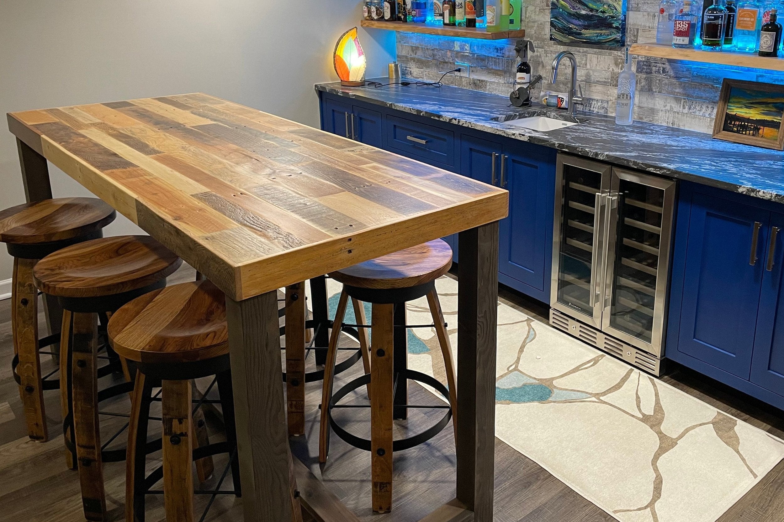 Sequoia High Top Bar Table in Natural