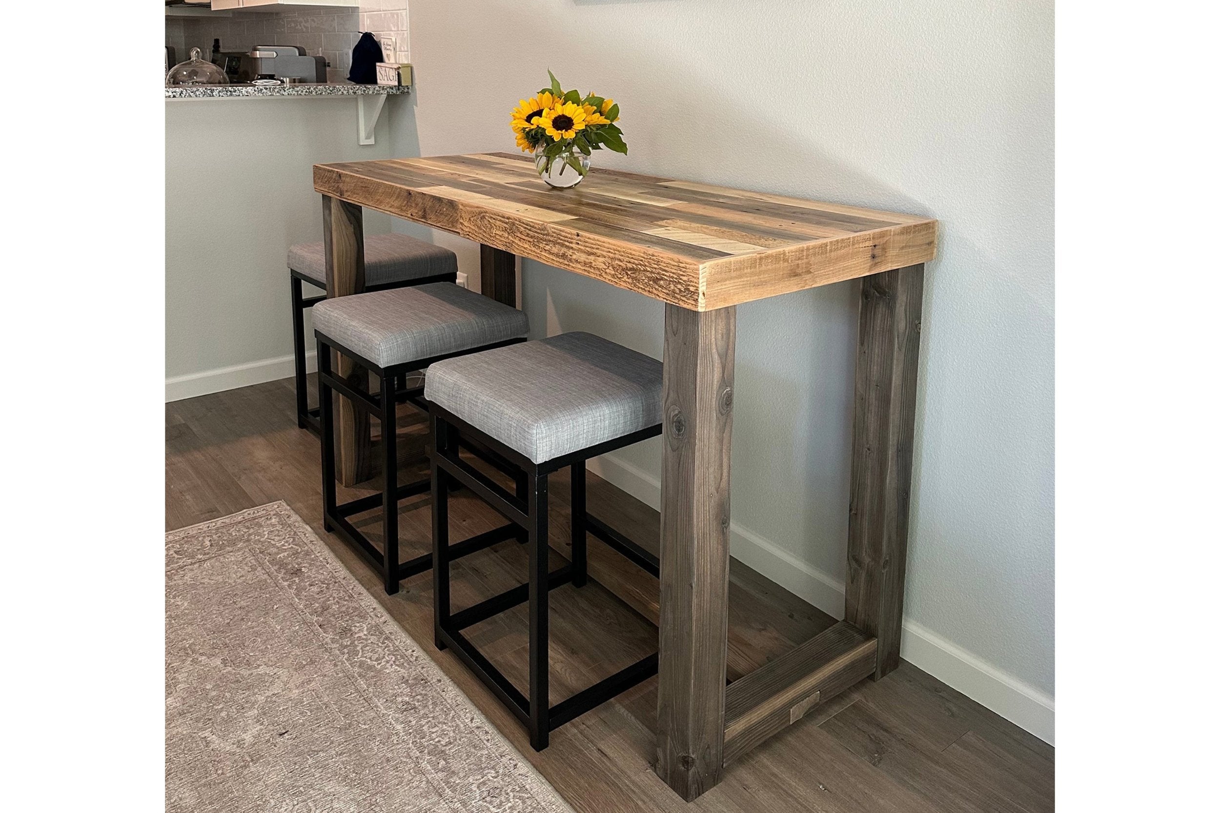 Sequoia High Top Bar Table in Natural 
