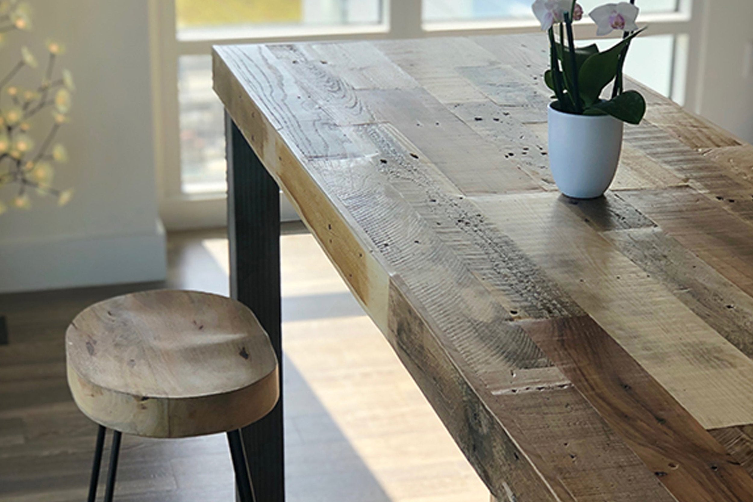 Sequoia High Top Bar Table in Natural 